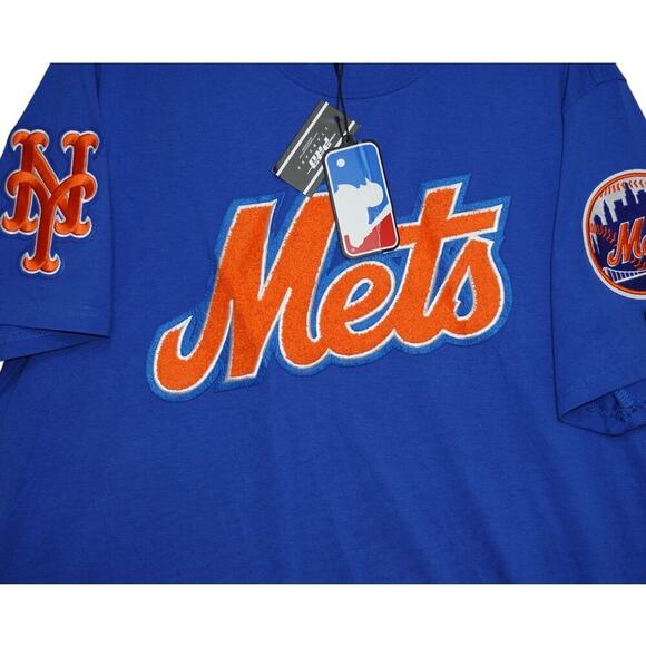 Pro Standard New York Mets T-Shirt XL – 3D Patch Logos, MLB Official  Royal Blue - Picture 2 of 4